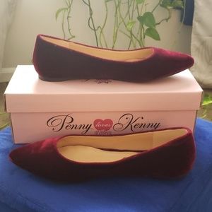 Velvet Pointed Flats